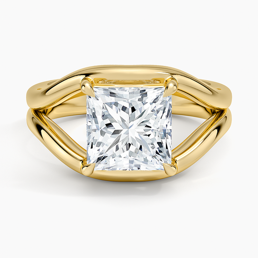 Frame Solitaire Ring - Princess Cut Center Stone