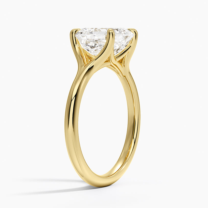 Reverie Solitaire Ring - Asscher Cut Center Stone