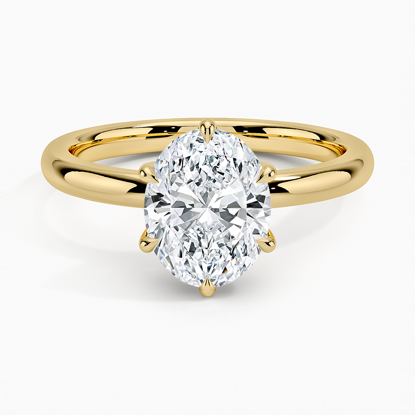 Fairmined 2mm Six-Prong Solitaire Ring - Oval Center Stone