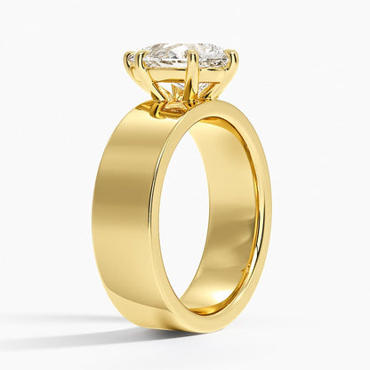 Peyton 6mm Solitaire Ring - Pear Center Stone