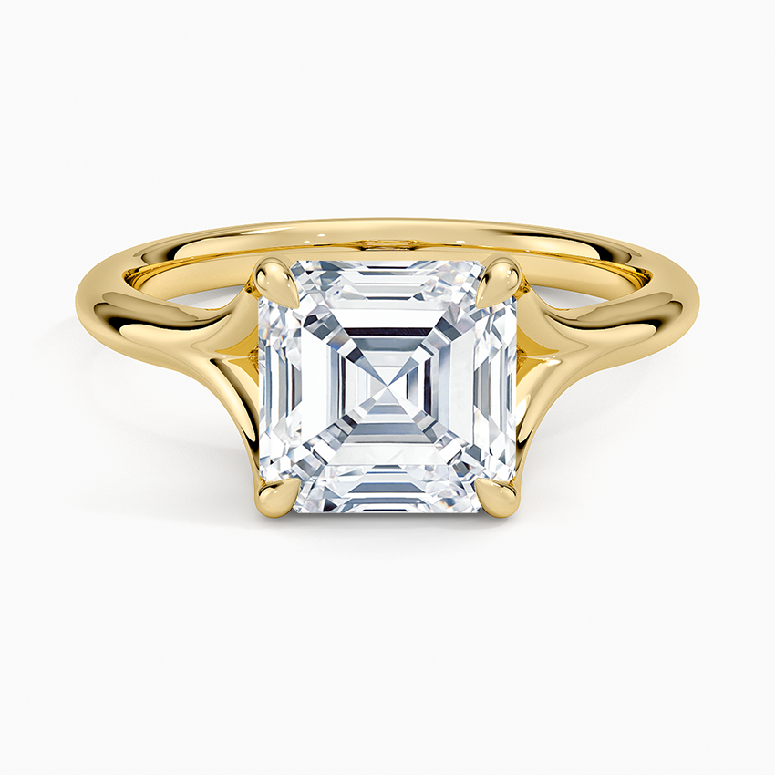 Reverie Solitaire Ring - Asscher Cut Center Stone
