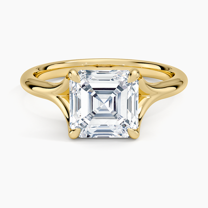 Reverie Solitaire Ring - Asscher Cut Center Stone