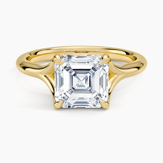 Reverie Solitaire Ring - Asscher Cut Center Stone