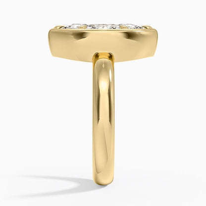 Andrea Bezel Prong Ring - Marquise Center Stone