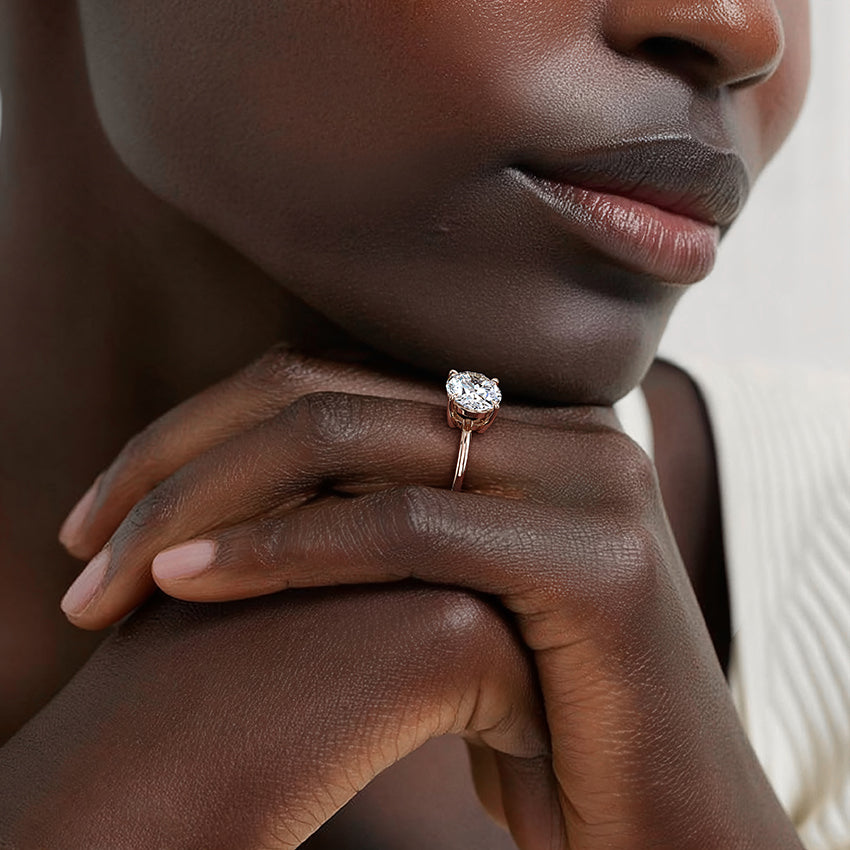 Morgan East-West Solitaire Ring