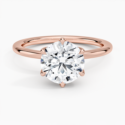 Esme Perfect Fit Solitaire Ring - Round Center Stone