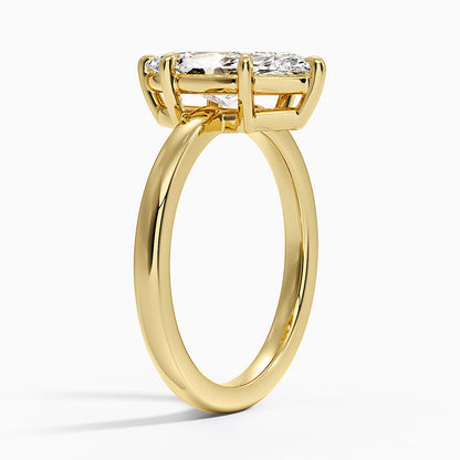 Dara Low-Profile Solitaire Ring - Marquise Center Stone