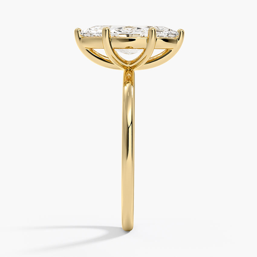 Perfect Fit 1.4mm Solitaire Ring - Marquise Center Stone