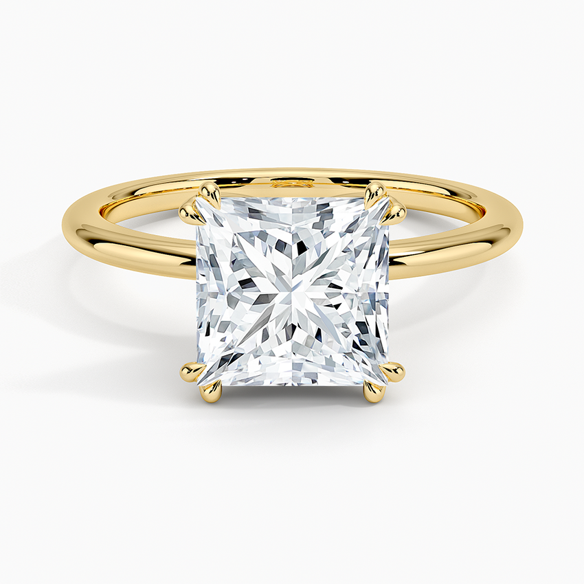 Aveline Solitaire Ring - Princess Cut Center Stone