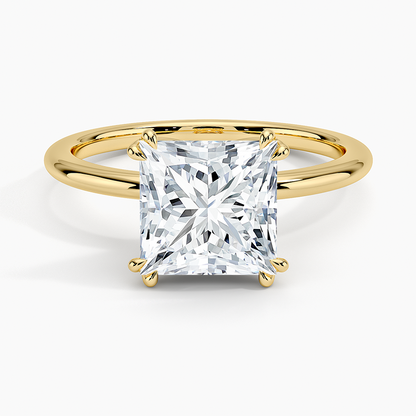 Aveline Solitaire Ring - Princess Cut Center Stone