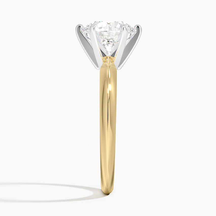 Classic Six-Prong Solitaire Ring - Round Center Stone