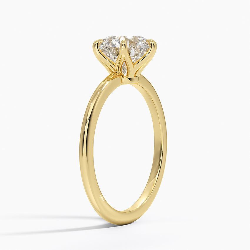 Petite Esme 1.5mm Ring - Round Center Stone