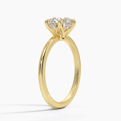 Petite Esme 1.5mm Ring - Round Center Stone