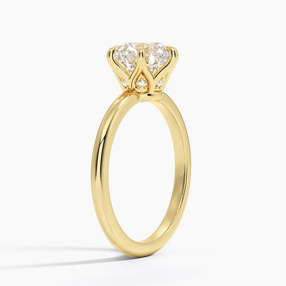 Esme Hidden Halo Diamond Ring - Round Center Stone
