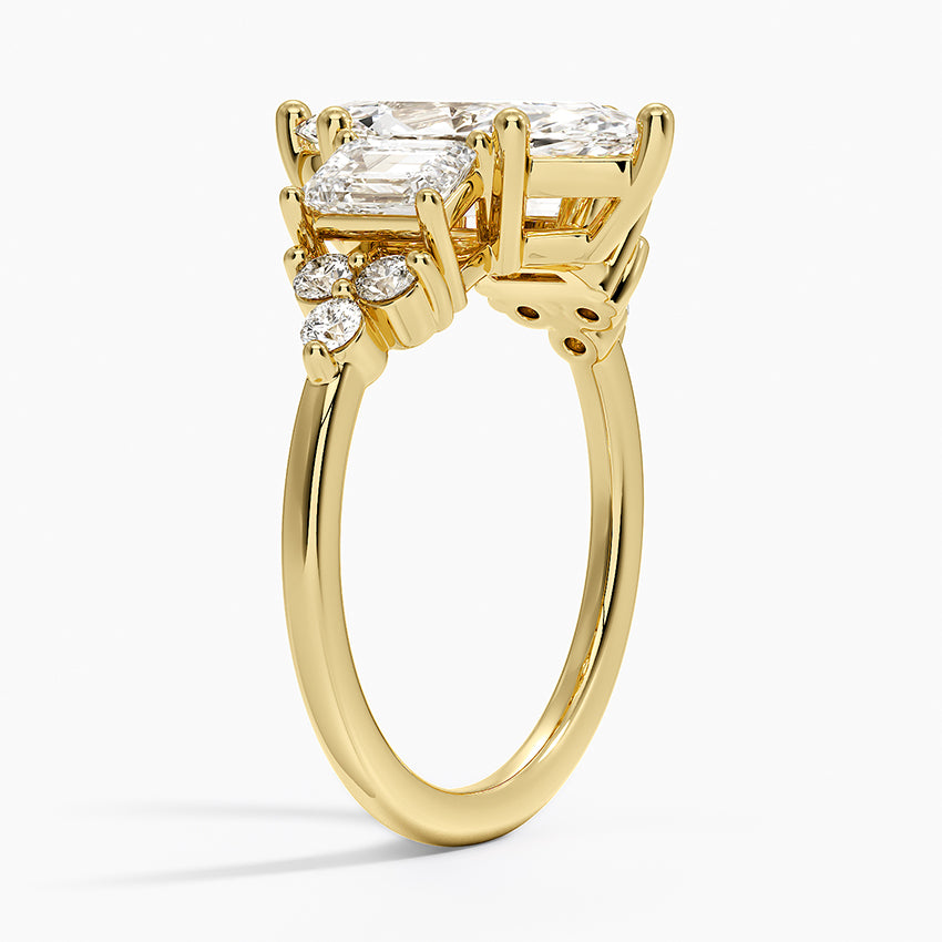 Sabine Cluster Diamond Ring (1 ct. tw.) - Marquise Center Stone