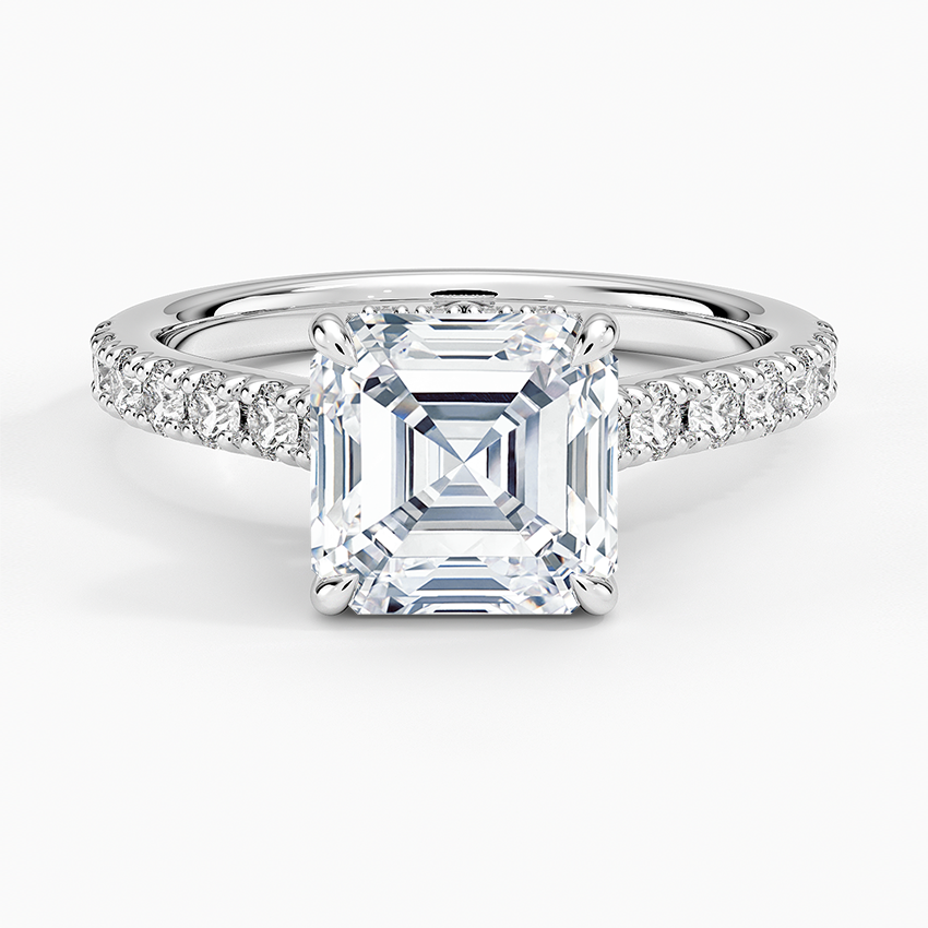 Grand Lissome Diamond Ring - Asscher Cut Center Stone