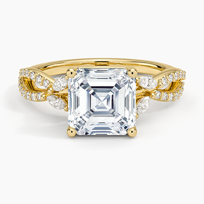 Luxe Willow Diamond Ring (1/4 ct. tw.) - Asscher Cut Center Stone