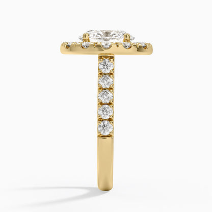 Adele Halo Diamond Ring - Oval Center Stone