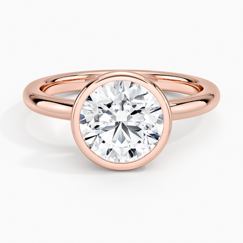 Julietta Bezel Solitaire Ring - Round Center Stone