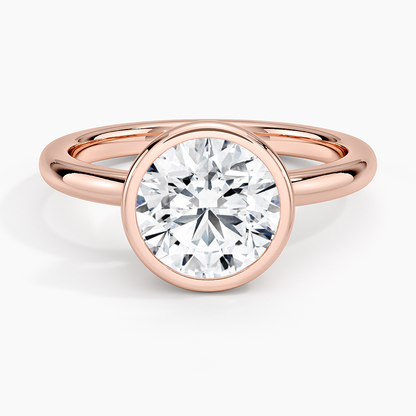 Julietta Bezel Solitaire Ring - Round Center Stone