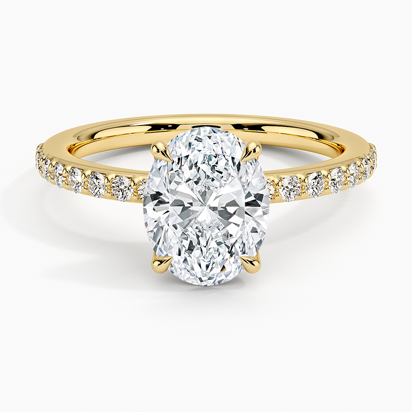 Luxe Elodie Diamond Ring (1/4 ct. tw.) - Oval Cut Center Stone