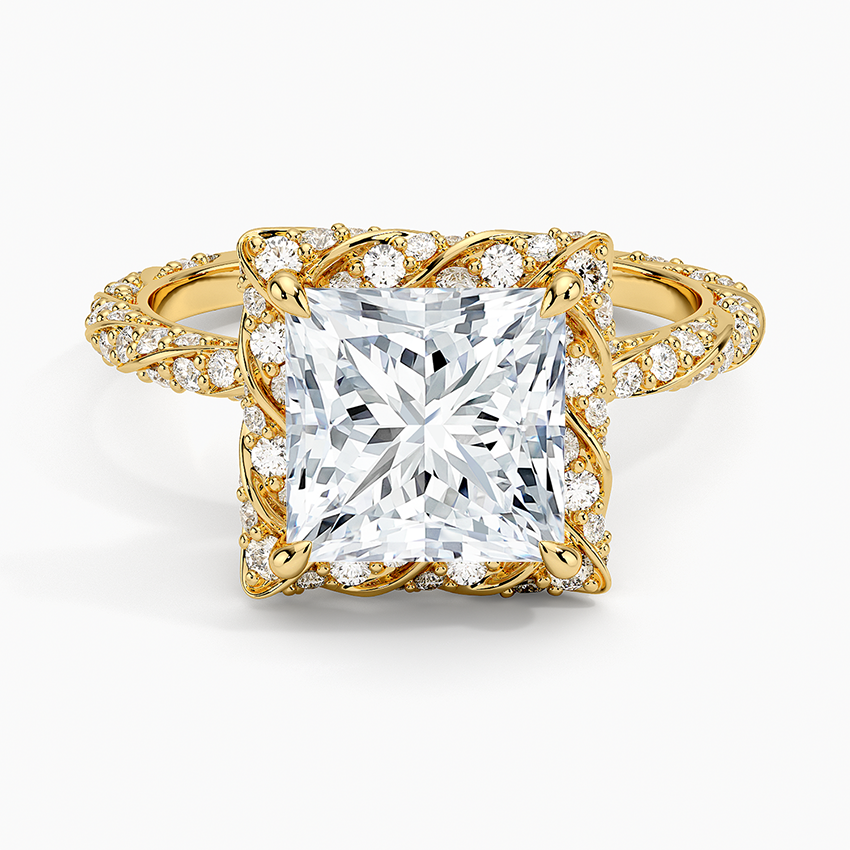 Nova Halo Diamond Ring (1/2 ct. tw.) - Princess Cut Center Stone