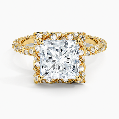Nova Halo Diamond Ring (1/2 ct. tw.) - Princess Cut Center Stone