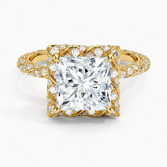Nova Halo Diamond Ring (1/2 ct. tw.) - Princess Cut Center Stone