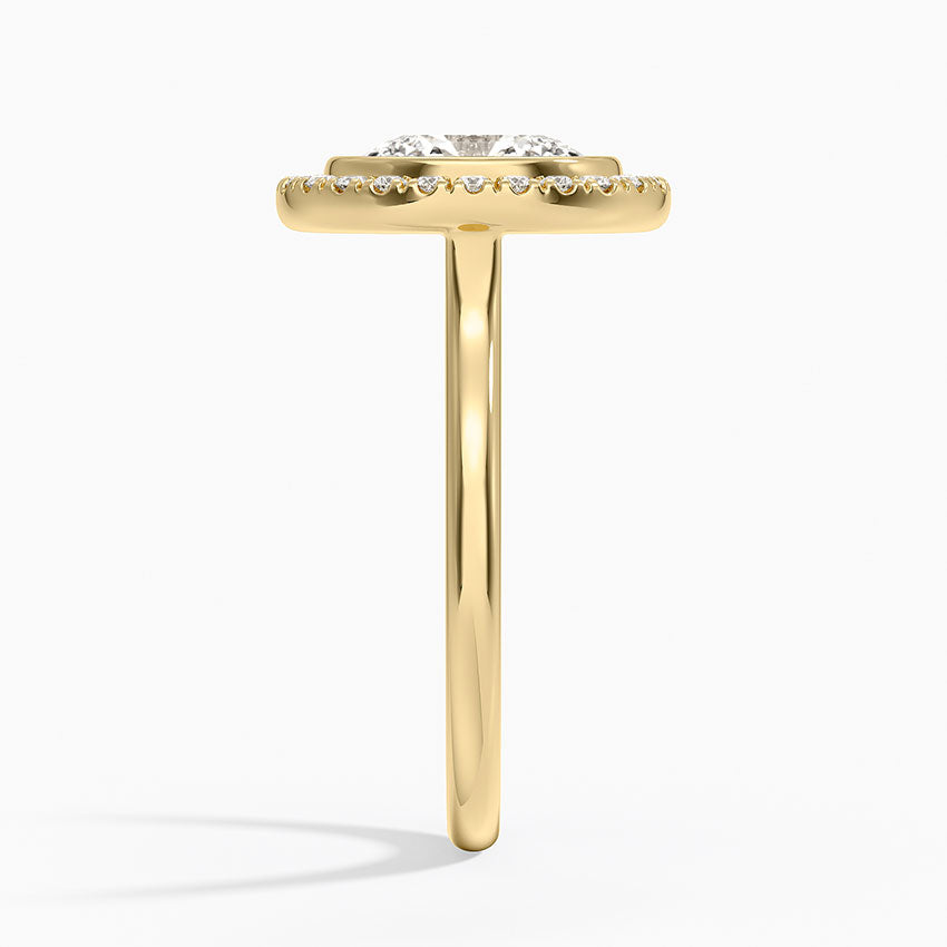 Bezel Halo Diamond Ring (1/4 ct. tw.) - Oval Center Stone