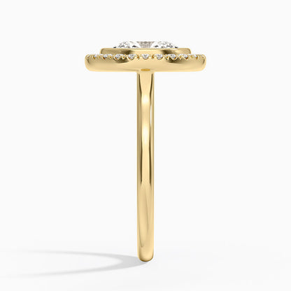 Bezel Halo Diamond Ring (1/4 ct. tw.) - Oval Center Stone