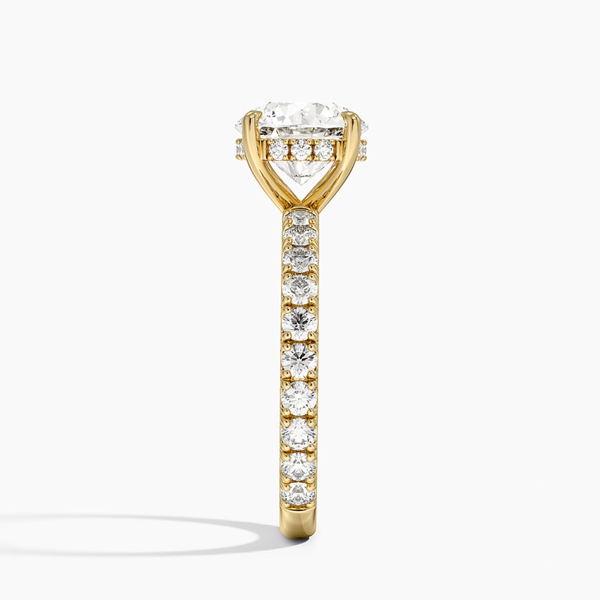 Grand Perfect Fit Three-Quarter Diamond Ring - Round Center Stone