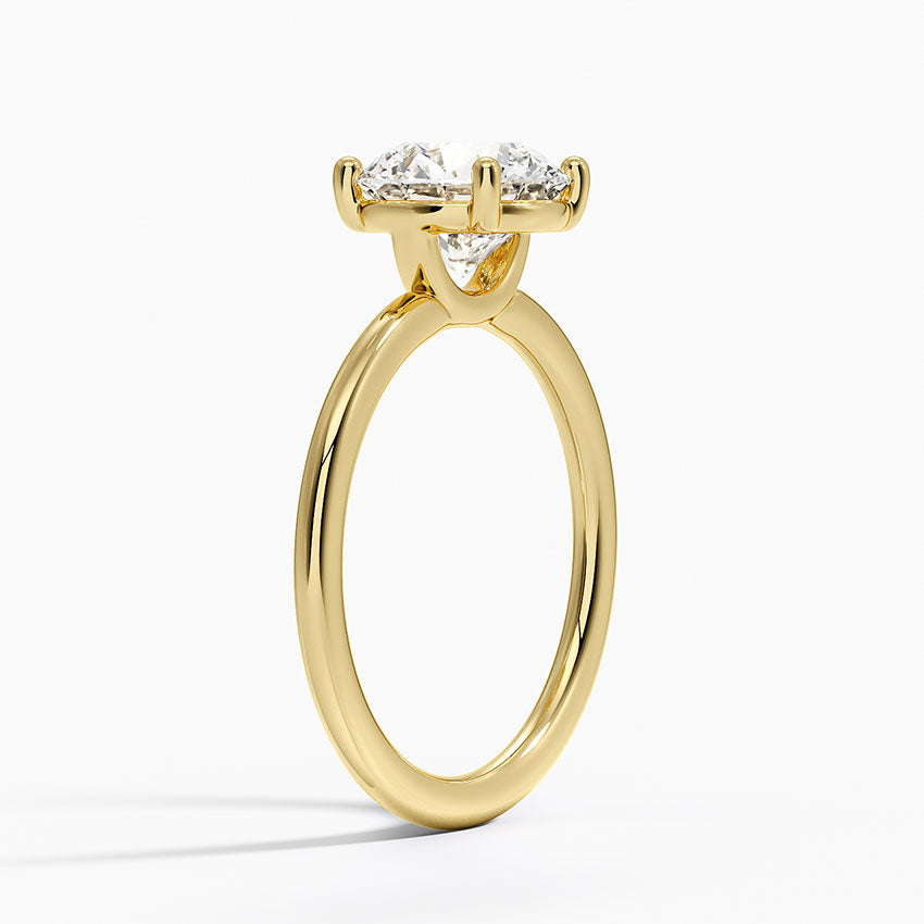 Gwen Perfect Fit Solitaire Ring - Round Cut Center Stone