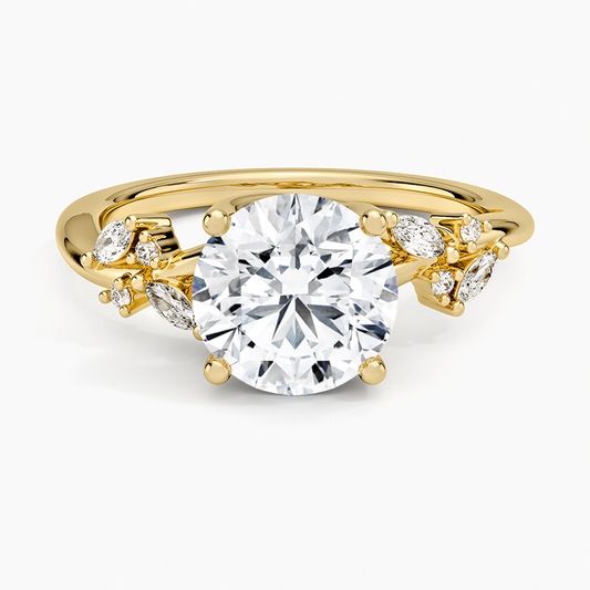 Arden Diamond Ring (1/6 ct. tw.) - Round Center Stone