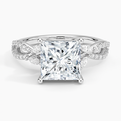 Luxe Willow Diamond Ring (1/4 ct. tw.) - Princess Cut Center Stone
