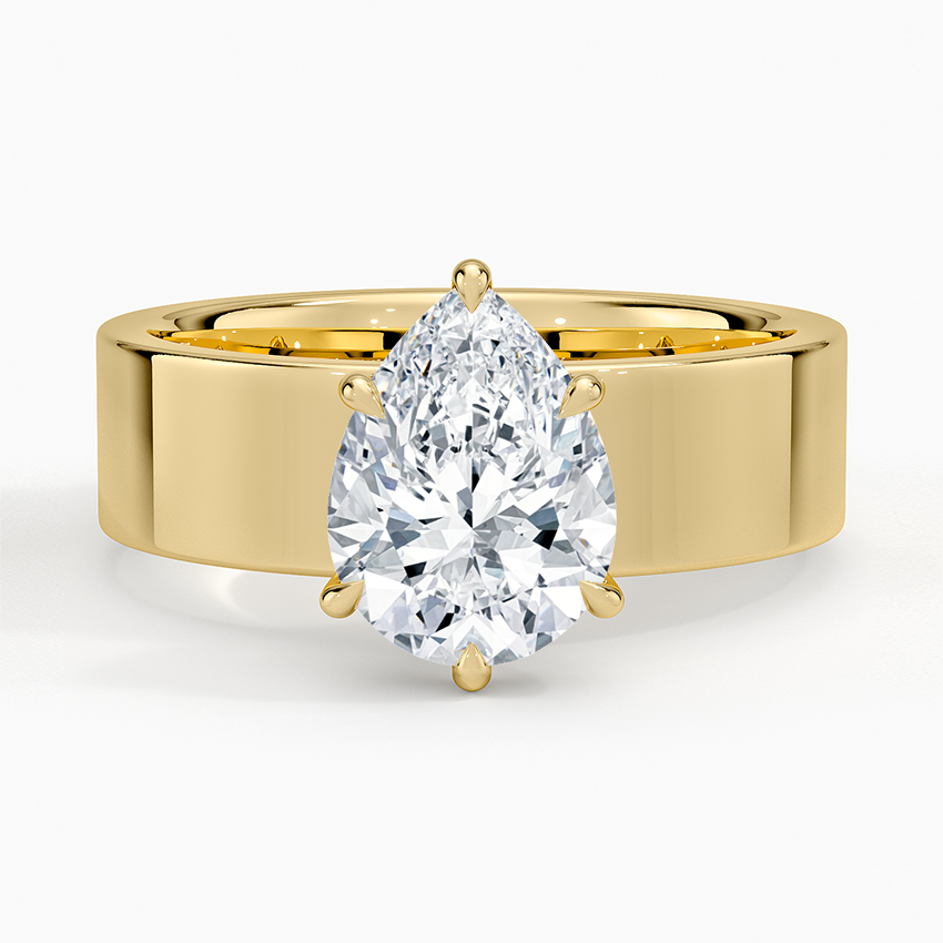 Peyton 6mm Solitaire Ring - Pear Center Stone