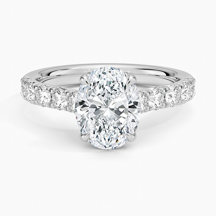 Anthology Half Coverage Diamond Ring (1/2 ct. tw.) - Oval Center Stone