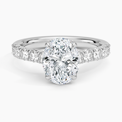 Anthology Half Coverage Diamond Ring (1/2 ct. tw.) - Oval Center Stone