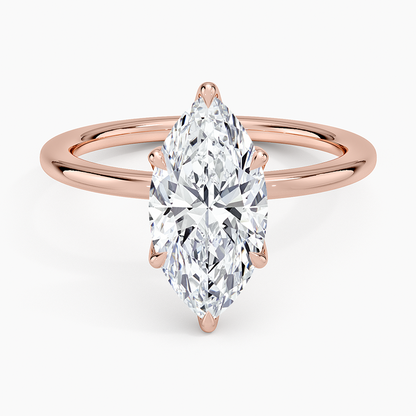 Esme Perfect Fit Solitaire Ring - Marquise Center Stone