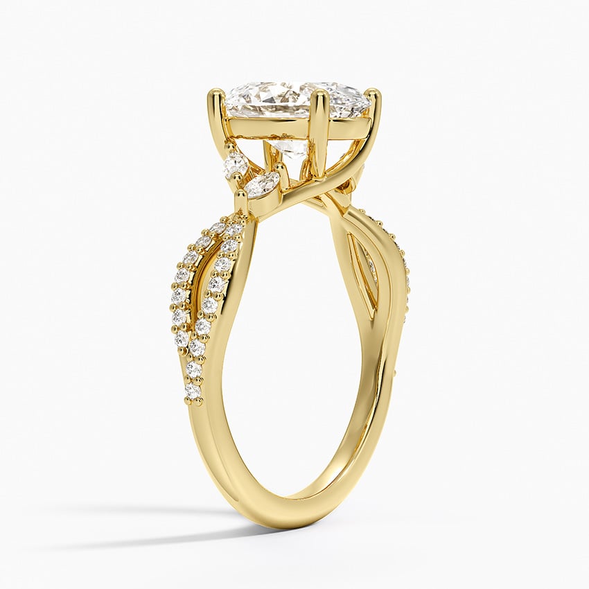 Luxe Willow Diamond Ring (1/4 ct. tw.) - Oval Center Stone