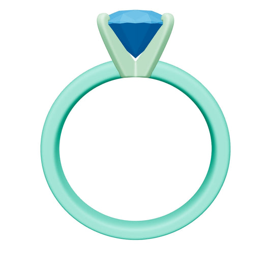 oval lab grown diamond ring 3D model