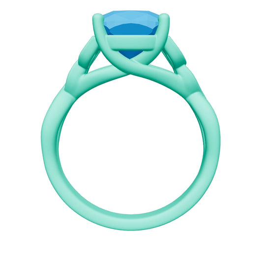 cushion lab grown diamond ring 3D model