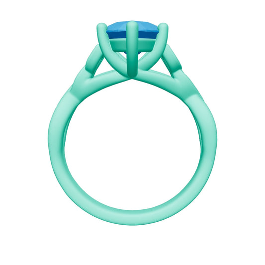 marquise lab grown diamond ring 3D model