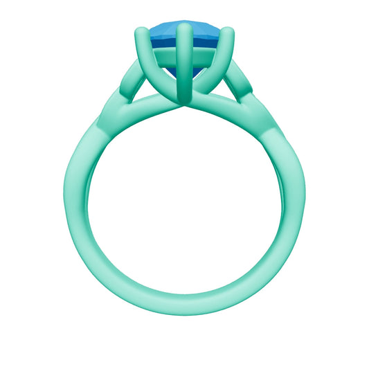 pear lab grown diamond ring 3D model