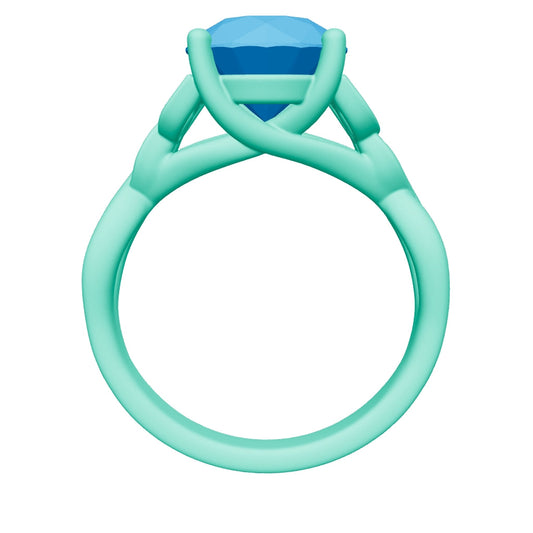 round lab grown diamond ring 3D model