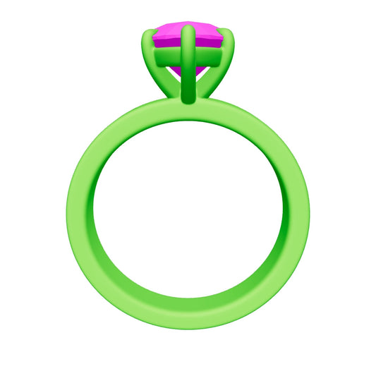 pear lab grown diamond ring 3D model