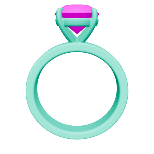 round lab grown diamond ring 3D model