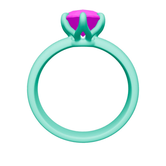 pear lab grown diamond ring 3D model