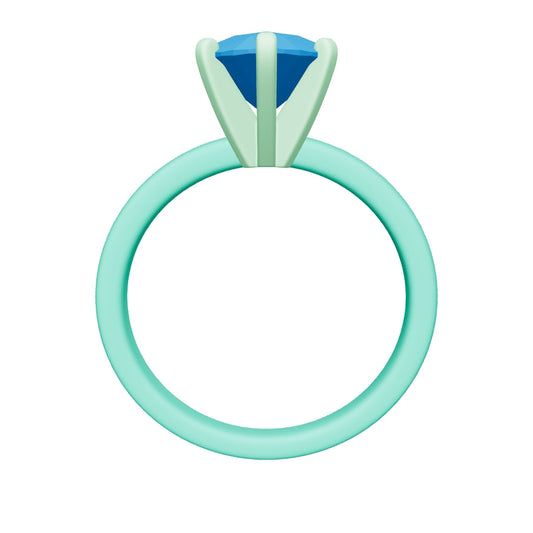 pear lab grown diamond ring 3D model