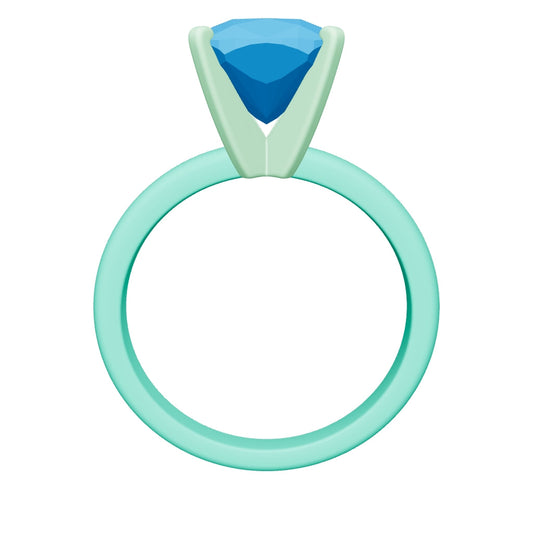 cushion lab grown diamond ring 3D model