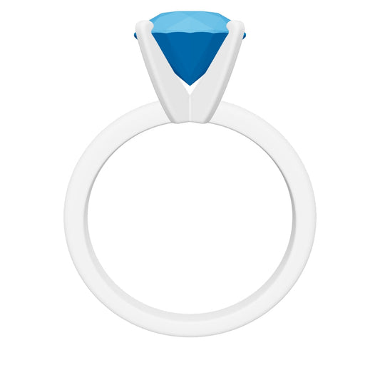 round lab grown diamond ring 3D model